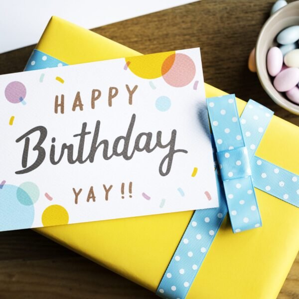birthday present gift with wishing card celebration party 1 scaled