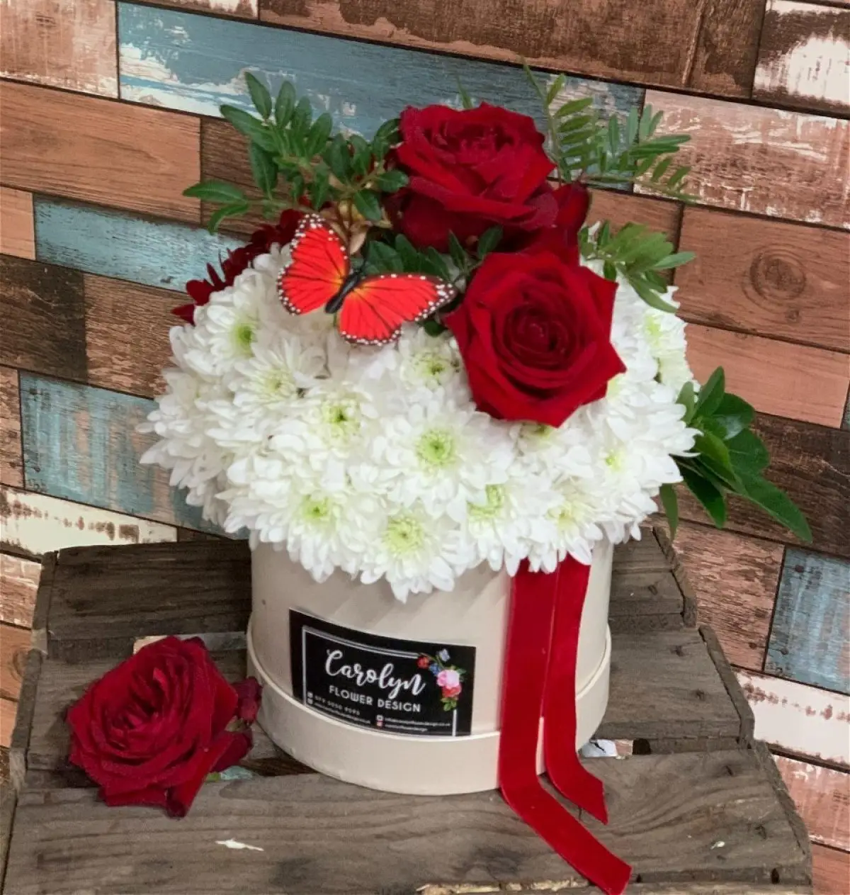 Flowers in Hatbox