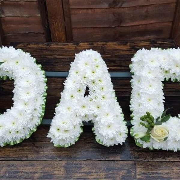 Funeral Letters - White Base