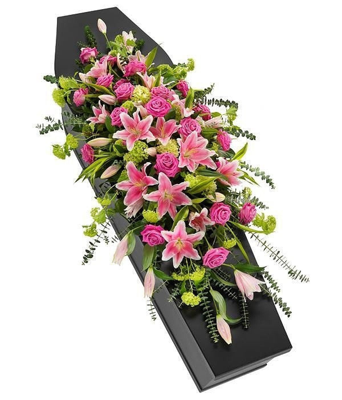 Rose & Lily Casket Spray