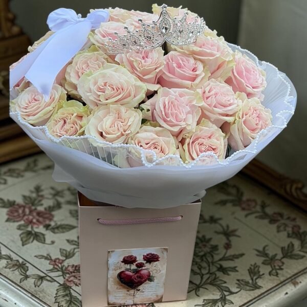 Luminous Pink Rose Bouquet