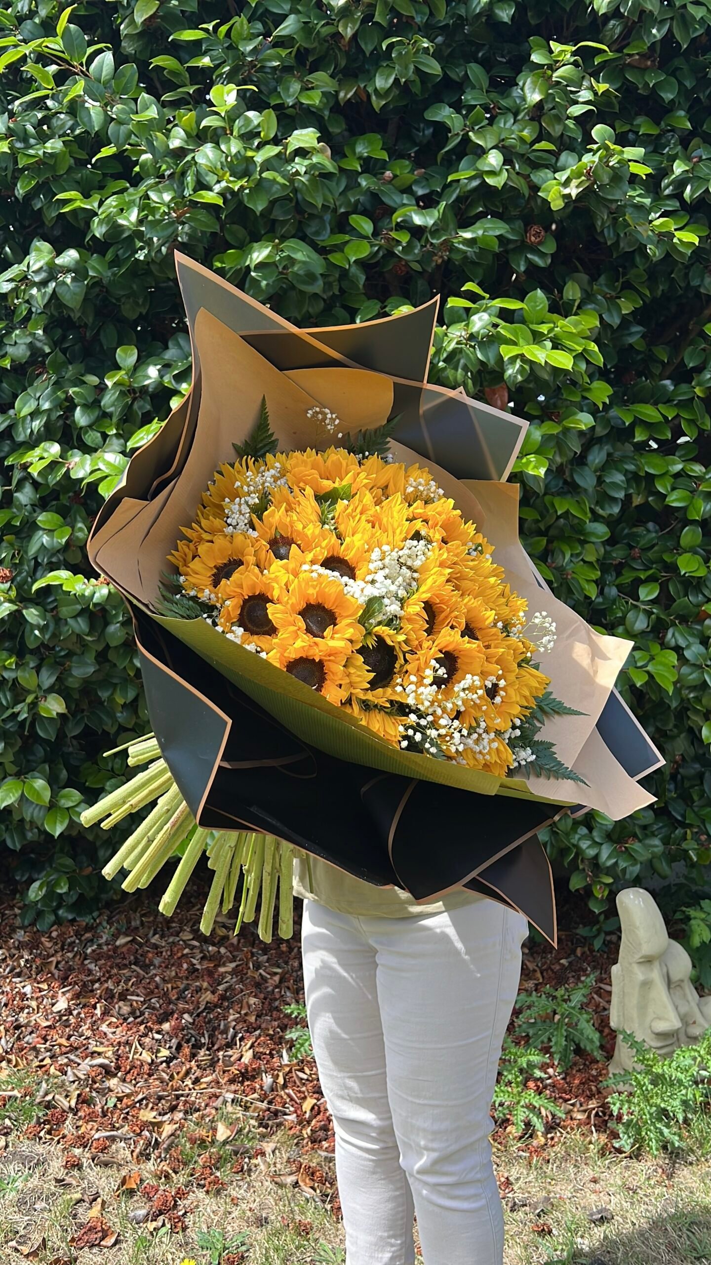 Giant sunflowers bouquet with vibrant petals and rich centres delivered in Grays
